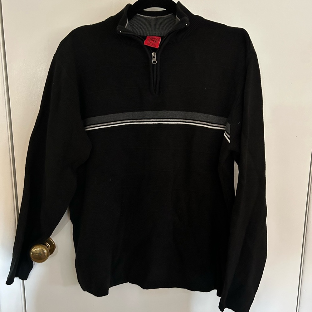 Men’s collar zip up sweater